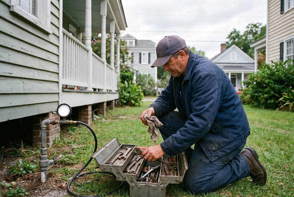 Cleaning work area